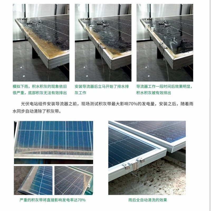 30/35mm PV Solar Panel Water Drainage Clips Mud-cleaning